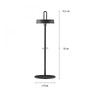 Na stůl - LD 19310-18 AMAG LED stolní lampa černá na baterie dotykový stmívač ochrana proti stříkající vodě USB 2700K - JUST LIGHT - foto 6