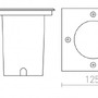 Zapuštěná - RED R11962 RIZZ SQ 125  nerez 230V LED 7W IP67  3000K - RED - DESIGN RENDL - foto 6