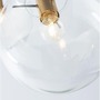 Vícečetná - NV 9416933 Závěsné svítidlo MIRALE čiré sklo a zlatý kov černý PVC kabel E27 3x12W 230V IP20 bez žárovky - NOVA LUCE - foto 6