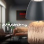 Stolní lampy dekorační - BRILO 7593014 Cera stolní lampa - 2,5W, 200lm, bezdrátová, IP44, LED, stmívatelná, teplá bílá, antracit/dřevo - BRILO - foto 6
