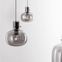 Vícečetná - NV 9236540 Závěsné svítidlo CINZIA kouřové sklo černý kabel černá kovová základna E27 4x12W 230V IP20 bez žárovky - NOVA LUCE - foto 6