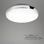 Kruhová - BRI 3351016 LED stropní svítidlo, pr. 28,5 cm, 13 W, bílé-chrom (starý kód: BRI 3351-016) - BRILONER - foto 6