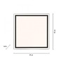 Hranatá - LD 14451-18 LED stropní svítidlo 45x45cm, černá, dálkové ovládání, CCT, ovládané přes aplikaci Tuya stmívatelné 2700-5000K - JUST LIGHT - foto 6