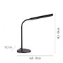 Stolní lampy pracovní - LD 11030-18 ELLY LED stolní lampa černá stmívatelné dotykem CCT na psací stůl 2700-5000K - JUST LIGHT - foto 6