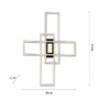 Hranatá - LD 14693-18 ASMIN LED stropní svítidlo, černá, 99x29cm, hranaté, stmívatelné, downlight+sidelight 2700-5000K - LEUCHTEN DIREKT / JUST LIGHT - foto 6