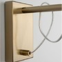 Dekorativní - NV 9738200 Nástěnné svítidlo MOND saténový zlatý kov čiré sklo E14 1x5W 230V IP20 bez žárovky - NOVA LUCE - foto 6
