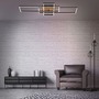 Hranatá - BRILO 3156-014 LED CCT rám 104 cm 2x19W 2500lm černá - BRILO - foto 6