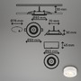 Bodová - BRI 7990016 LED vestavné / přisazené bodové svítidlo – pr.90mm, stmívatelné, 5W, 230V, teplá bílá, nastavitelné, bílá - BRILONER - foto 6