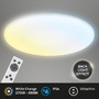 Kruhová - BRILO 3835016 Rowny LED stropní svítidlo do koupelny, dálkový ovladač, stmívatelné, CCT ovladač, přímé a nepřímé osvětlení, kruhové 45 cm, bílé - BRILO - foto 6