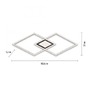 Hranatá - LD 14695-18 ASMIN LED stropní svítidlo 106x37cm, černá, ploché, paměťová funkce, panel 3000K - LEUCHTEN DIREKT / JUST LIGHT - foto 6
