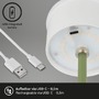 Na stůl - BRILO 7438-019 LED nabíjecí stolní lampa 38 cm 2,6W 280lm limetkově zelená - BRILO - foto 6