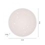 Kruhová - LD 14276-16 URANUS LED stropní svítidlo průměr 34cm bílé hvězdné nebe nadčasový design teplá bílá 3000K - JUST LIGHT - foto 6