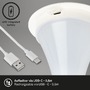 Na stůl - BRILO 7420016 LED nabíjecí stolní lampa 35 cm 4 W 300lm bílé - BRILO - foto 6