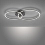 Dekorativní - LD 14537-18 IVANKA LED stropní svítidlo v černé barvě v moderním designu se dvěma kruhy a funkcí stmívání SimplyDim 3000K - LEUCHTEN DIREKT / JUST LIGHT - foto 6