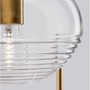 Vícečetná - NV 9236755 Závěsné svítidlo MAEVE čiré sklo bílý kabel mosazný zlatý kov E27 3x12W 230V IP20 bez žárovky - NOVA LUCE - foto 6
