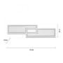 Hranatá - LD 14875-16 EDGING LED stropní svítidlo bílé ploché 110x28, dálkový ovladač, stmívatelné, CCT nastavení teploty barvy 2700-5000K - LEUCHTEN DIREKT / JUST LIGHT - foto 6