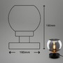 Stolní lampy dekorační - BRI 7487015 Stolní lampa, 19 cm, 1x E14, max. 10W, kouřová černá - BRILONER - foto 6