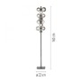 Stojací lampy - PN 557-15 LED stojací svítidlo PURE Popup stmívatelné CCT 2700-5000K platina / kouřová / satin - PAUL NEUHAUS - foto 6
