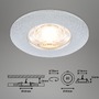 Kruhová - BRI 7606034 3ks sada LED vestavné svítidlo, 6,5 cm, 3,6W, 350lm matný chrom - BRILONER - foto 6