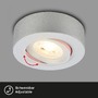 Bodová - BRI 7990014 LED vestavné / přisazené bodové svítidlo – pr.90mm, stmívatelné, 5W, 230V, teplá bílá, nastavitelné, matný chrom - BRILONER - foto 6