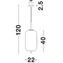 Koule - NV 9624062 Závěsné svítidlo LATO opálové sklo antický mosazný kov černý kabel E27 1x12W 230V IP20 bez žárovky - NOVA LUCE - foto 6