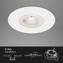 Kruhová - BRI 7047-036 3ks sada LED vestavné svítidlo, pr. 9 cm, 5 W, bílé - BRILONER - foto 6