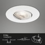 Kruhová - BRI 7048-036 3ks sada LED vestavné svítidlo, pr. 9 cm, 4,9 W, bílé - BRILONER - foto 6
