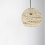 Dekorativní - NV 9586503 Závěsné svítidlo MARLO přírodní ratan černý kabel E27 1x12W 230V IP20 bez žárovky - NOVA LUCE - foto 6