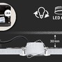 Kruhová - P 93090 LED vestavné svítidlo 3-krokové-stmívatelné Turnal kruhové 60mm 90° Coin 6W 230V stmívatelné 2700K kov kartáčovaný - PAULMANN - foto 6