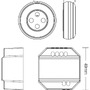 Stmívače - IMPR 843500 Deko-Light RF-smart, startovací sada Triac, 230V, 300W vč. dálkového ovládání RF / Zigbee 3.0 / Intelli-Push - foto 6