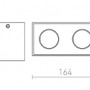 Downlight - RED R12738 AGATE II stropní česaný hliník 230V GU10 2x35W - RED - DESIGN RENDL - foto 6