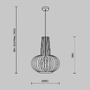 Kónická - M MOD193PL-01W1 Závěsné svítidlo Roots E27 40W béžová kov designové - MAYTONI - foto 6