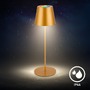 Stolní lampy dekorační - BRILO 7510017 Calida 3 v 1 RGBW LED stolní lampička bezdrátová IP44, stmívatelné, dotykový vypínač, zlatá - BRILO - foto 6