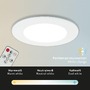 Kruhová - BRI 7034-036 CCT LED vestavná svítidla sada, pr.9,2 cm, 3x LED, 4,8 W, 450 lm, bílé - BRILONER - foto 6
