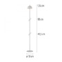 Stolní lampy dekorační - LD 19245-16 Kolekce Schöner Wohnen LED stojací svítidlo na baterie BELLIES, bílá, nabíjecí přes USB, 3000K - JUST LIGHT - foto 6
