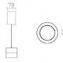 Válec - RED R14219 JUNIPER závěsná stahovatelná černá/zlatá  230V LED 15W 30°  3000K - RED - DESIGN RENDL - foto 6
