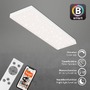 Hranatá - BRILO 7383-016 Hvězdné nebe CCT svítidlo LED panel, 100 cm, 28 W, 3000 lm, bílé - BRILO - foto 6