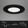 Kruhová - BRI 7113-435 3ks sada LED vestavné svítidlo, pr. 8,5 cm, 5 W, 450 lm, černá - BRILONER - foto 6