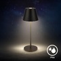 Stolní lampy dekorační - BRILO 7653015 BRILONER Kiki Nano stolní lampička - 1,5W, 130lm, nabíjecí, LED, stmívatelné, teplá bílá, černá 7653015 - foto 6