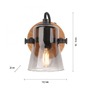 Bodová - LD 11447-79 GREEN LANG LED nástěnné svítidlo 1 ramenné přírodní dřevo dub nastavitelné - LEUCHTEN DIREKT / JUST LIGHT - foto 6