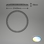 Kruhová - BRILO 7080015 Slim CCT svítidlo LED panel, pr. 42 cm, 22 W, černá (starý kód: BRILO 7080-015) - BRILO - foto 6