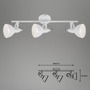 Bodová - BRILO 2049-036 Bodové svítidlo 55,4 cm 3x E14 40W bílé - BRILO - foto 6