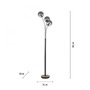 Stojací lampy - LD 11391-79 GREEN WIDO LED stolní lampa dřevo kouřová barva páčkový vypínač IP20 do interiéru - LEUCHTEN DIREKT / JUST LIGHT - foto 6