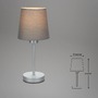 Stolní lampy dekorační - BRILO 7024-014 Stolní lampa, 31,4 cm, max. 25 W, šedá-stříbrná - BRILO - foto 6