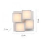 Dekorativní - LD 14114-16 TETRIS LED stropní svítidlo bílé moderní kostka teplá bílá do obývacího pokoje 3000K - JUST LIGHT - foto 6