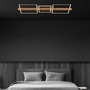 Hranatá - BRI 3843014 Moldura LED stropní svítidlo, stmívatelné, paměťová funkce, 38W, 4900 lm, černá/dřevo - BRILONER - foto 6