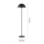 Stojací lampy - LD 11727-18 Kolekce Schöner Wohnen stojací svítidlo ALI, černá, nožní vypínač - JUST LIGHT - foto 6