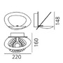 Nepřímé osvětlení - AR 1248020A Pirce Micro nástěnné - 3000K - zlatá - ARTEMIDE - foto 6