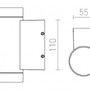 Nástěnná - RED R10553 MIZZI II stříbrnošedá 230V GU10 2x35W IP54 - RED - DESIGN RENDL - foto 6