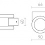 Nástěnná - RED R10132 Venkovní svítidlo MOIRE II aluminum sklo  230V G9 25W IP54 - RED - DESIGN RENDL - foto 6